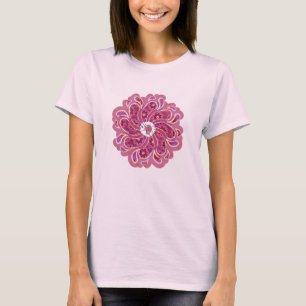 Flower & denim röd designer med körsbär överst tröja
