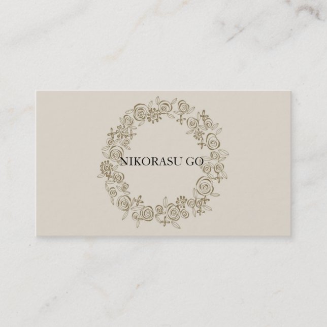 FLOWER DESIGNER VISITKORT (Framsida)