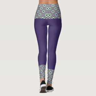 Flower Diamond Star Mönster Leggings