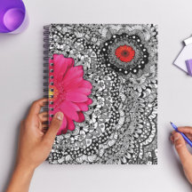 Flower Doodle Art Collage