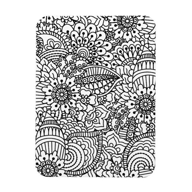 Flower Doodle Magnet (Vertikal)
