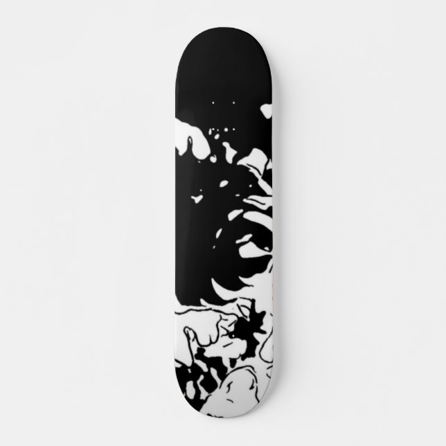 Flower Doodle Mini Skateboard Bräda 18,5 Cm (Framsida)