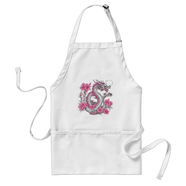 Flower Dragon Apron Förkläde (Framsidan)