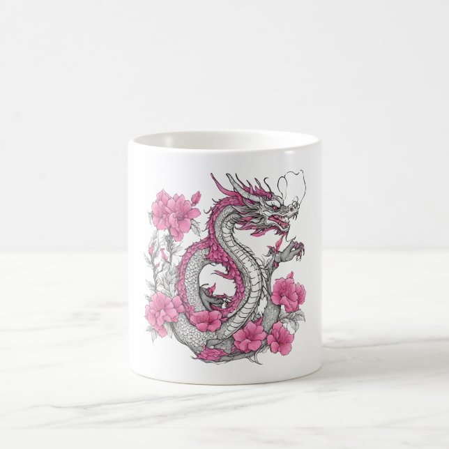 Flower Dragon Coffee Mugg (Center)
