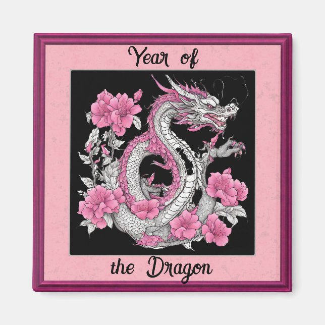 Flower Dragon Magnet (Framsidan)
