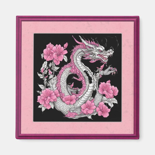 Flower Dragon Magnet (Framsidan)