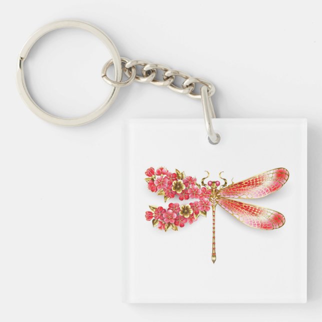 Flower drakonfluga med jewelry sakura (Framsidan)