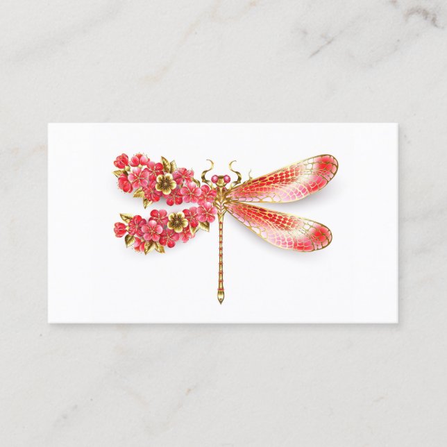 Flower drakonfluga med jewelry sakura (Framsida)