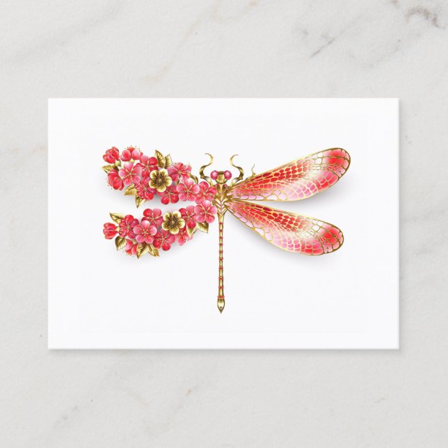 Flower drakonfluga med jewelry sakura (Framsida)