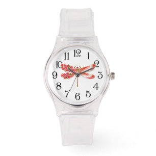 Flower drakonfluga med jewelry sakura armbandsur