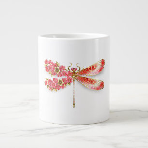 Flower drakonfluga med jewelry sakura jumbo mugg
