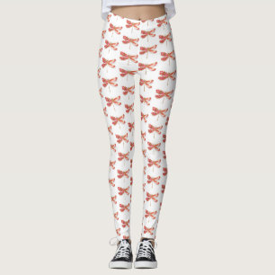 Flower drakonfluga med jewelry sakura leggings