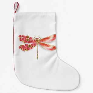 Flower drakonfluga med jewelry sakura liten julstrumpa