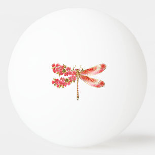 Flower drakonfluga med jewelry sakura pingisboll