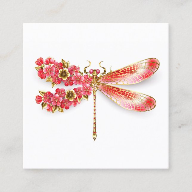 Flower drakonfluga med jewelry sakura rabattkort (Framsida)