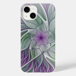 Flower Dream, Abstrakt Lila Grönt Fractal Art