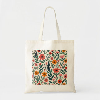 Flower eco bag tygkasse