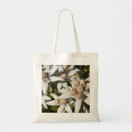 Flower Edelweiss Tote Bag Tygkasse