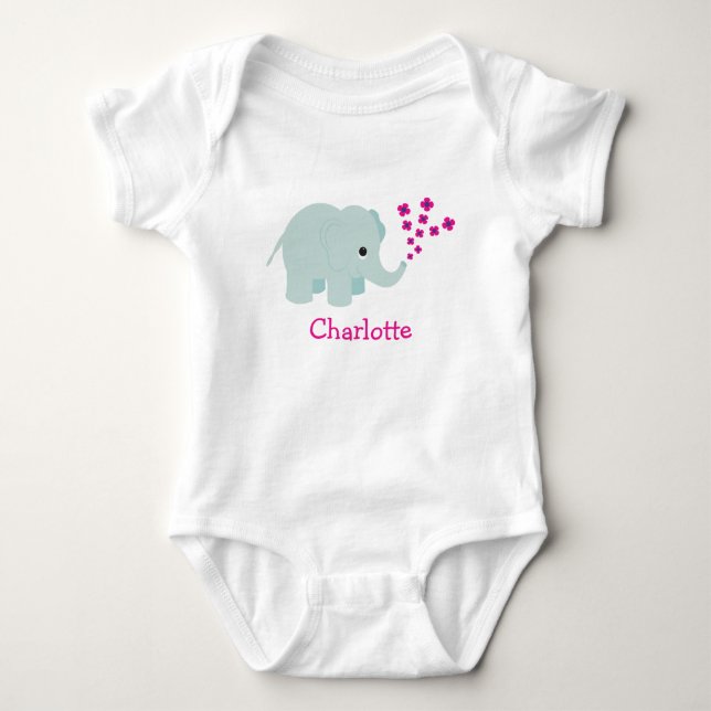 Flower Elephant Bodykosti Tee (Framsida)