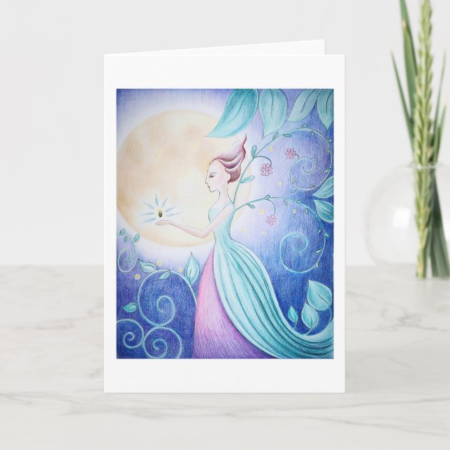Flower Faery Greeting card Kort (Framsida)