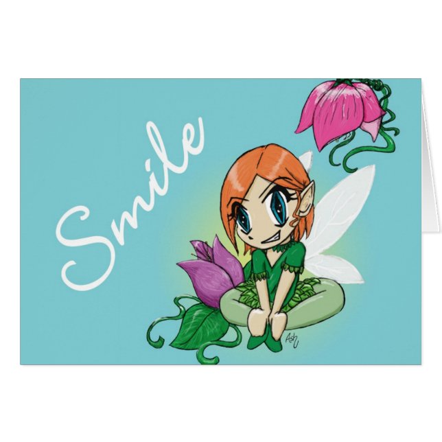 Flower Fairy OBS Kort (Framsidan Horizontal)