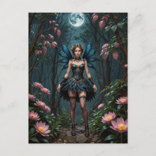 Flower Fairy på helmånskväll Vykort