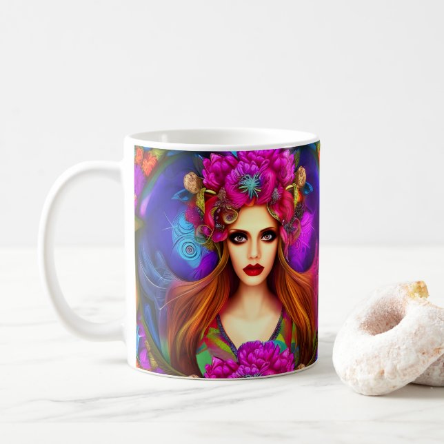 Flower Fairy Queen Kaffemugg (Med munk)