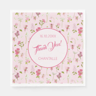 Flower Fairy Tack Namn Pappersservett