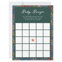 Flower Fält Baby Shower Bingo Game
