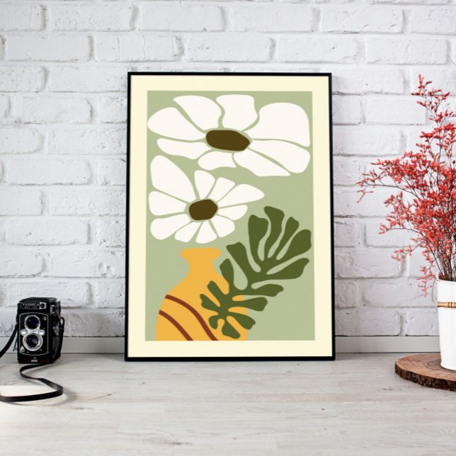 Flower fält, Matisse Wall Art Canvas (matisse flower art canvas, living room décor, above bed wall art, modern home décor, nursery wall ar)