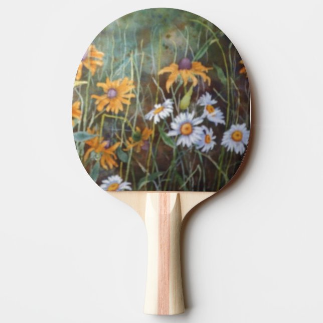 "Flower Fält" Ping Pong Paddle Pingisracket (Baksidan)