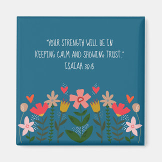 Flower Fält Teal Magnet