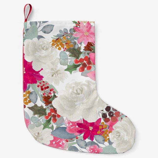 Flower Fantasy Art Liten Julstrumpa (Framsidan)