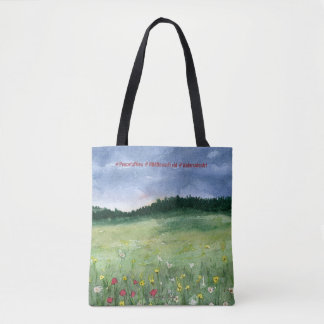 Flower Field Landscape Tygkasse