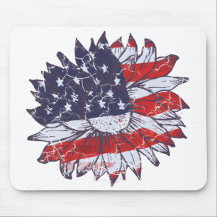Flower Flagga Mouse Pad Musmatta
