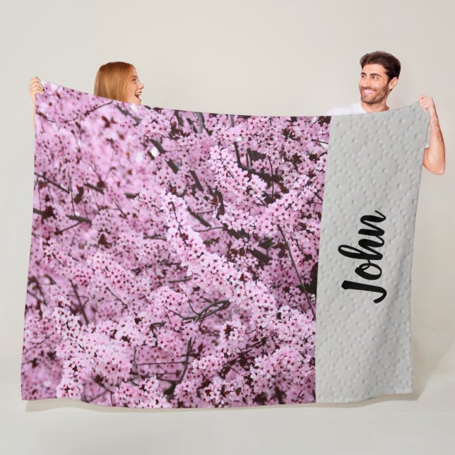 Flower Fleecefilt (På plats)