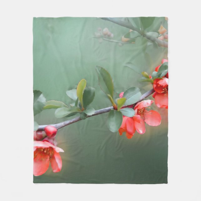 Flower flowers quince bush spring fleecefilt (Framsidan)
