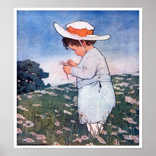 Flower Fortune-liknande, Jessie Willcox Smith Poster (Framsidan)
