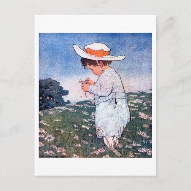 Flower Fortune-liknande, Jessie Willcox Smith Vykort (Framsida)