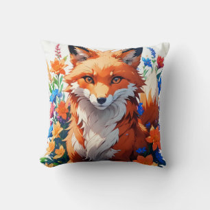 Flower Fox Kudde
