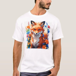 Flower Fox T Shirt