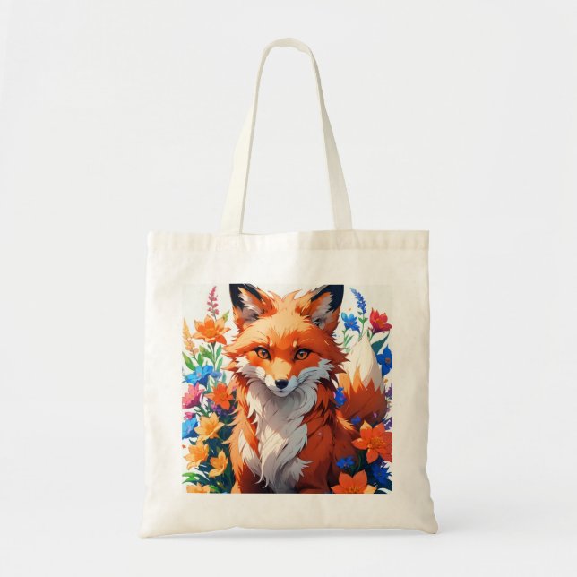 Flower Fox Tygkasse (Framsidan)