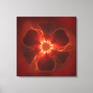 Flower Fractal Art Canvastryck
