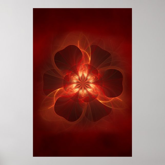 Flower Fractal Art Poster (Framsidan)