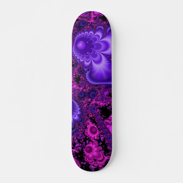 Flower Fractal Skateboard Deck (Framsida)