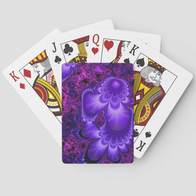 Flower Fractal-uppspelningskort Casinokort (Baksidan)
