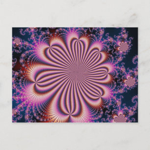 Flower - Fractal vykort