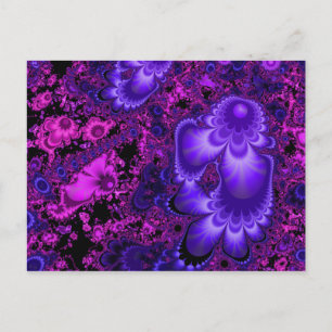 Flower Fractal vykort