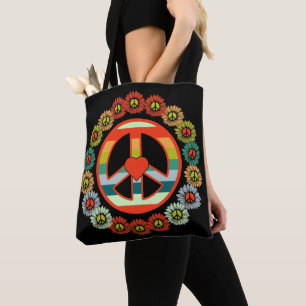 Flower Fredstecken Retro Hippy Tygkasse