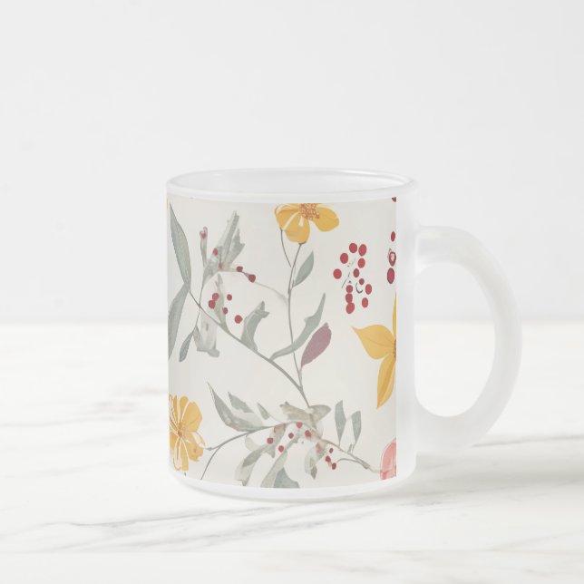 Flower Frosted Glass Mugg (Höger)